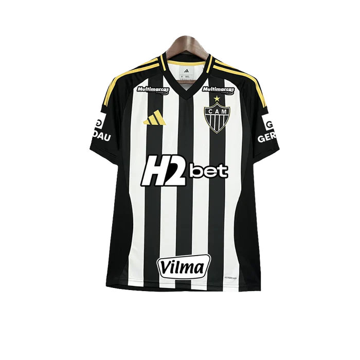 Camisa Atlético Mineiro Home 25/26 - Adidas Torcedor Masculina C Todos Patrocínio